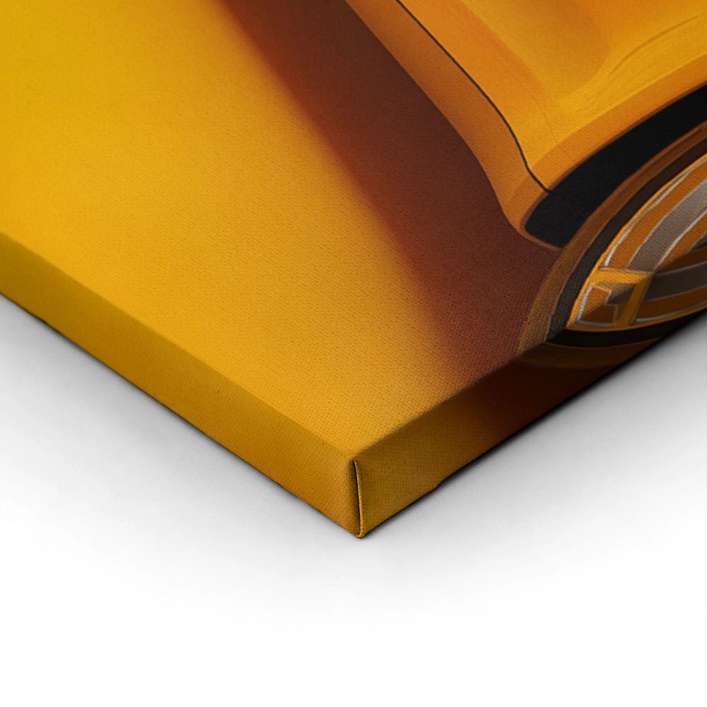Πινακας σε καμβά PORSCHE YELLOW