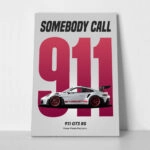 Πινακας σε καμβά SOMEBODY CALL 911