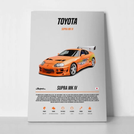 Πινακας σε καμβά SUPRA MK IV - Αυτοκινητα