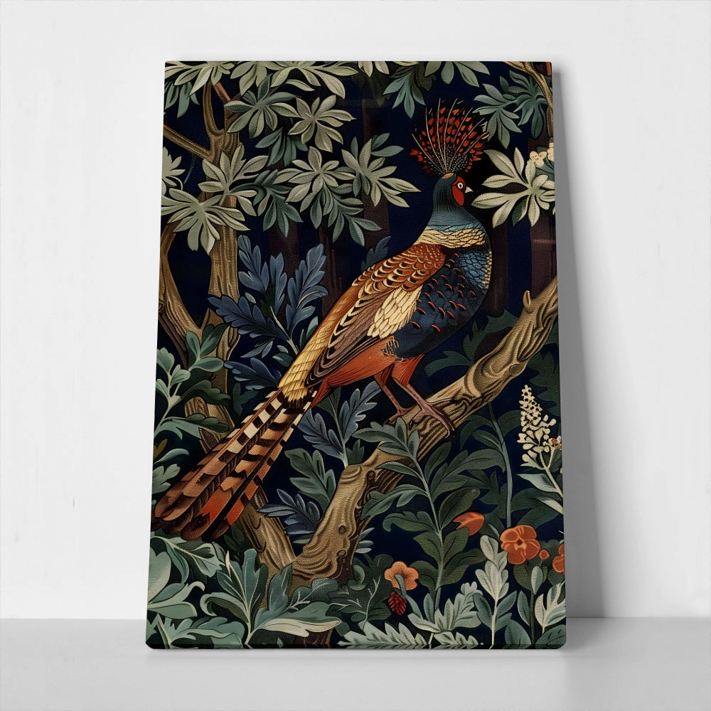 Πινακας σε καμβά WILLIAM MORRIS - PHEASANT