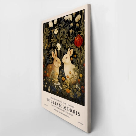 Πινακας σε καμβά WILLIAM MORRIS - RABBITS 1 - William Morris Sticky 2