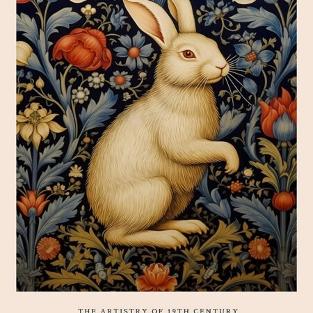 Πινακας σε καμβά WILLIAM MORRIS - RABBITS 2 - William Morris Sticky 5