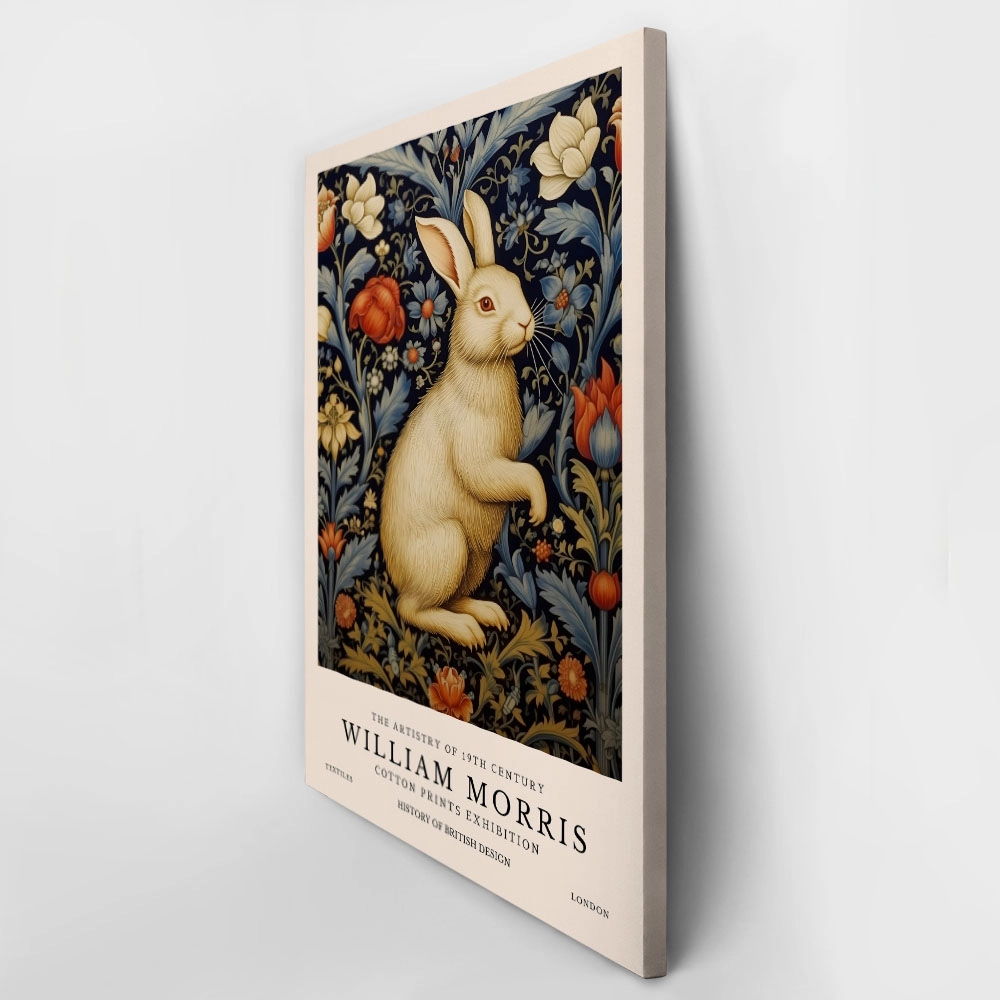 Πινακας σε καμβά WILLIAM MORRIS - RABBITS 2
