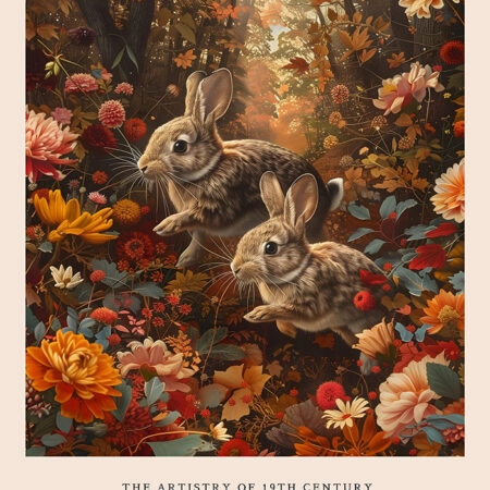 Πινακας σε καμβά WILLIAM MORRIS - RABBITS 4 - William Morris Sticky 5