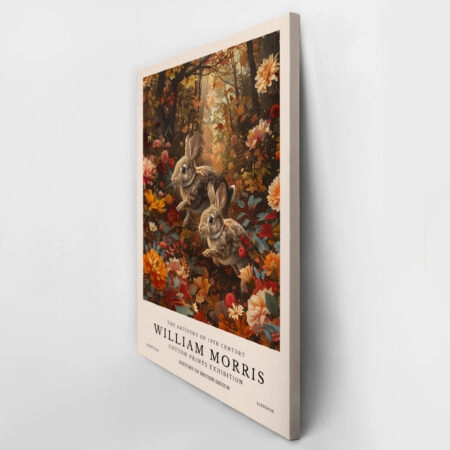 Πινακας σε καμβά WILLIAM MORRIS - RABBITS 4 - William Morris Sticky 2