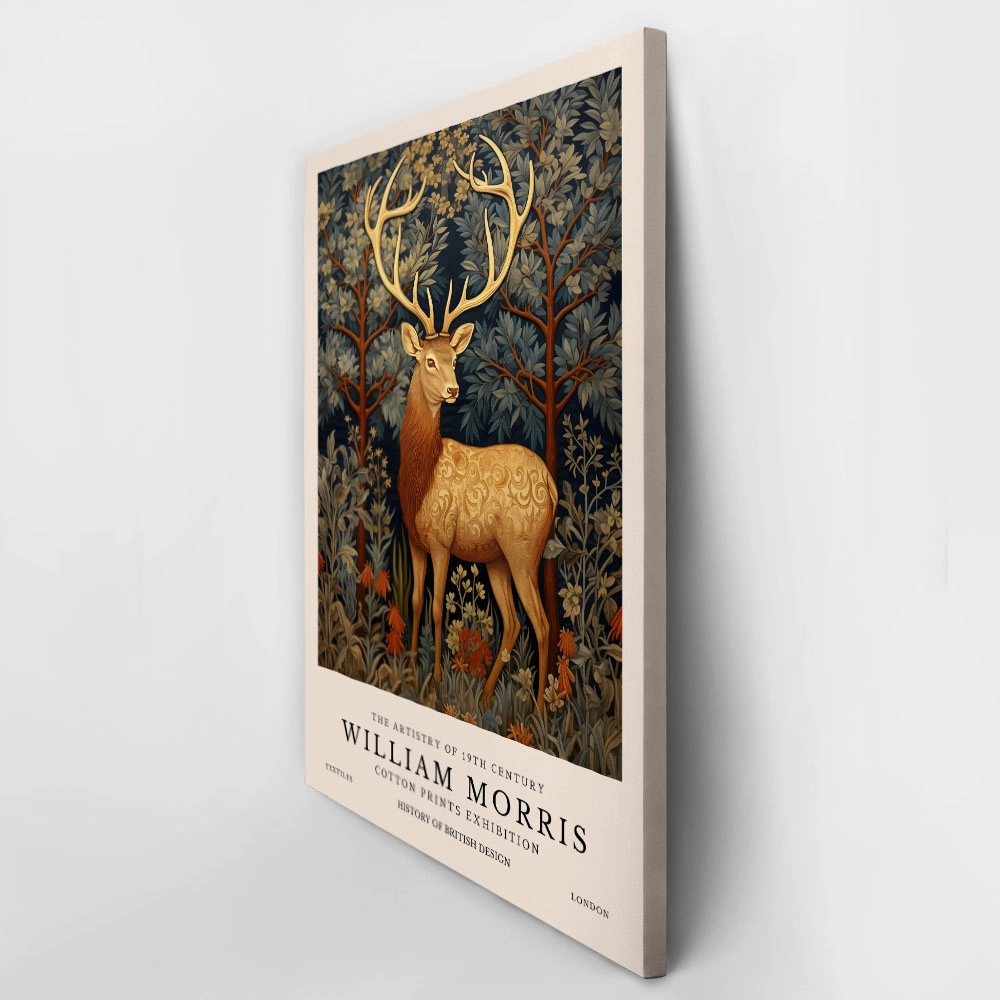 Πινακας σε καμβά WILLIAM MORRIS - REINDEER 1