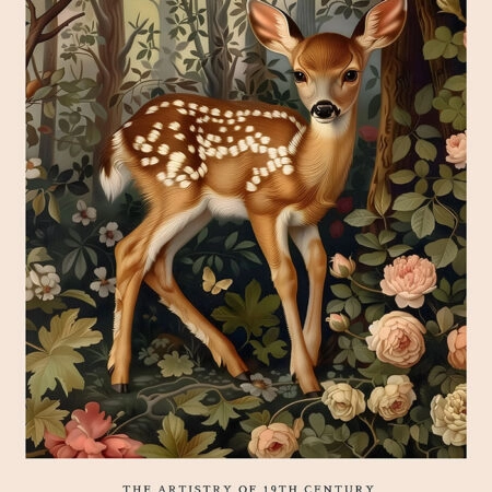 Πινακας σε καμβά WILLIAM MORRIS - REINDEER 3 - William Morris Sticky 5