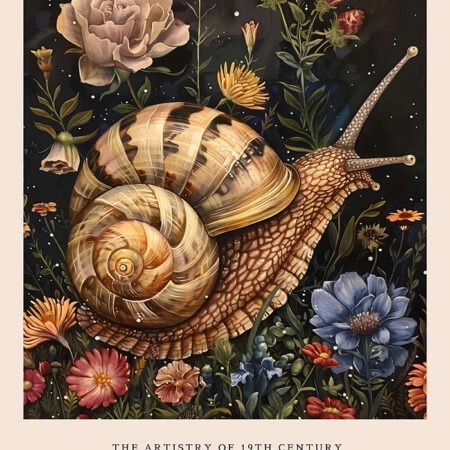 Πινακας σε καμβά WILLIAM MORRIS - SNAIL - William Morris Sticky 5