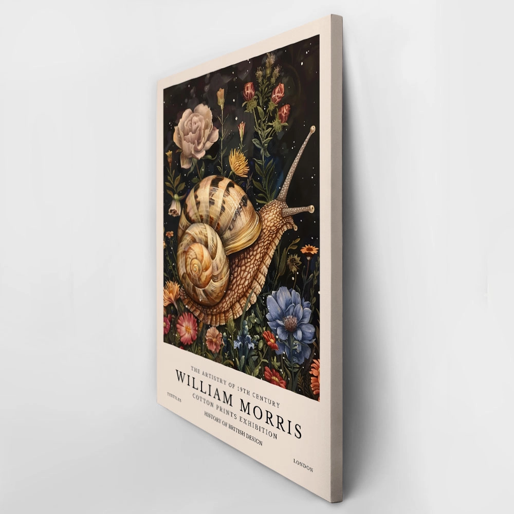 Πινακας σε καμβά WILLIAM MORRIS - SNAIL