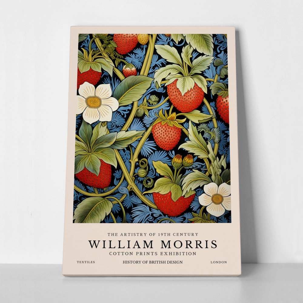 Πινακας σε καμβά WILLIAM MORRIS - STRAWBERRY