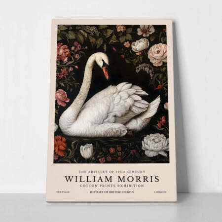 Πινακας σε καμβά WILLIAM MORRIS - SWAN