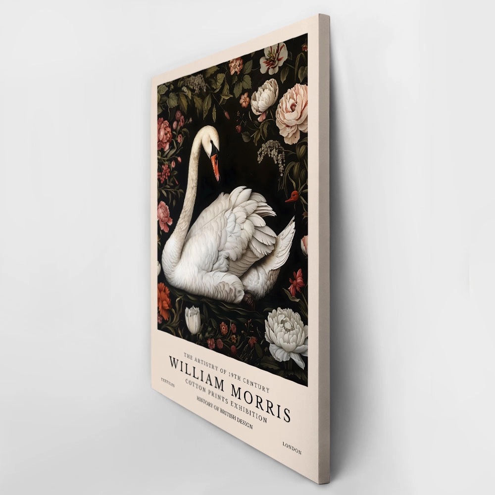 Πινακας σε καμβά WILLIAM MORRIS - SWAN