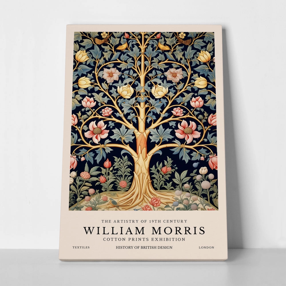 Πινακας σε καμβά WILLIAM MORRIS - TREE OF LIFE 4