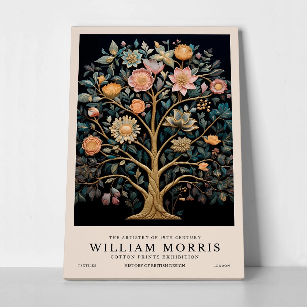 Πινακας σε καμβά WILLIAM MORRIS - TREE OF LIFE 6