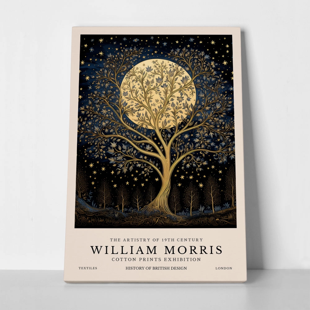 Πινακας σε καμβά WILLIAM MORRIS - TREE