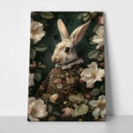 Πινακας σε καμβά WILLIAM MORRIS - VICTORIAN RABBIT PORTRAIT  1