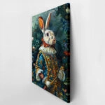 Πινακας σε καμβά WILLIAM MORRIS - VICTORIAN RABBIT PORTRAIT  2