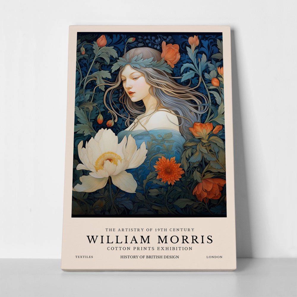Πινακας σε καμβά WILLIAM MORRIS - WOMAN 2