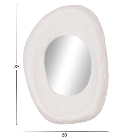 ΚΑΘΡΕΠΤΗΣ ΤΟΙΧΟΥ RIFFE HM4695.02 FIBER CEMENT ΛΕΥΚΟ 60x13x85Υεκ. - Καθρέπτες Sticky 1