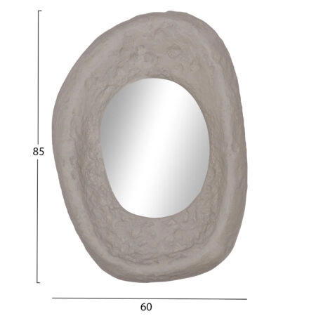 ΚΑΘΡΕΠΤΗΣ ΤΟΙΧΟΥ RIFFE HM4695.03 FIBER CEMENT ΓΚΡΙ 60x13x85Υεκ. - Καθρέπτες Sticky 1