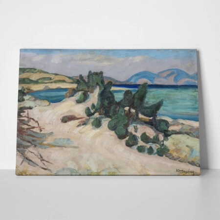 Πινακας σε καμβά ΚΩΝΣΤΑΝΤΙΝΟΣ ΜΑΛΕΑΣ - ΑΚΤΗ ΣΤΗΝ ΑΤΤΙΚΗ 2 - Κωνσταντίνος Μαλέας