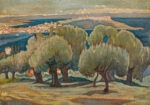 Πινακας σε καμβά ΚΩΝΣΤΑΝΤΙΝΟΣ ΜΑΛΕΑΣ - ΕΛΑΙΟΔΕΝΤΡΑ ΣΤΗ ΜΥΤΙΛΗΝΗ