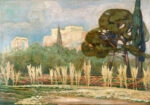 Πινακας σε καμβά ΚΩΝΣΤΑΝΤΙΝΟΣ ΜΑΛΕΑΣ - ΘΕΑ ΣΤΗΝ ΑΚΡΟΠΟΛΗ