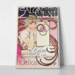 Πινακας σε καμβά ALPHONSE MUCHA - SALON DES CENT