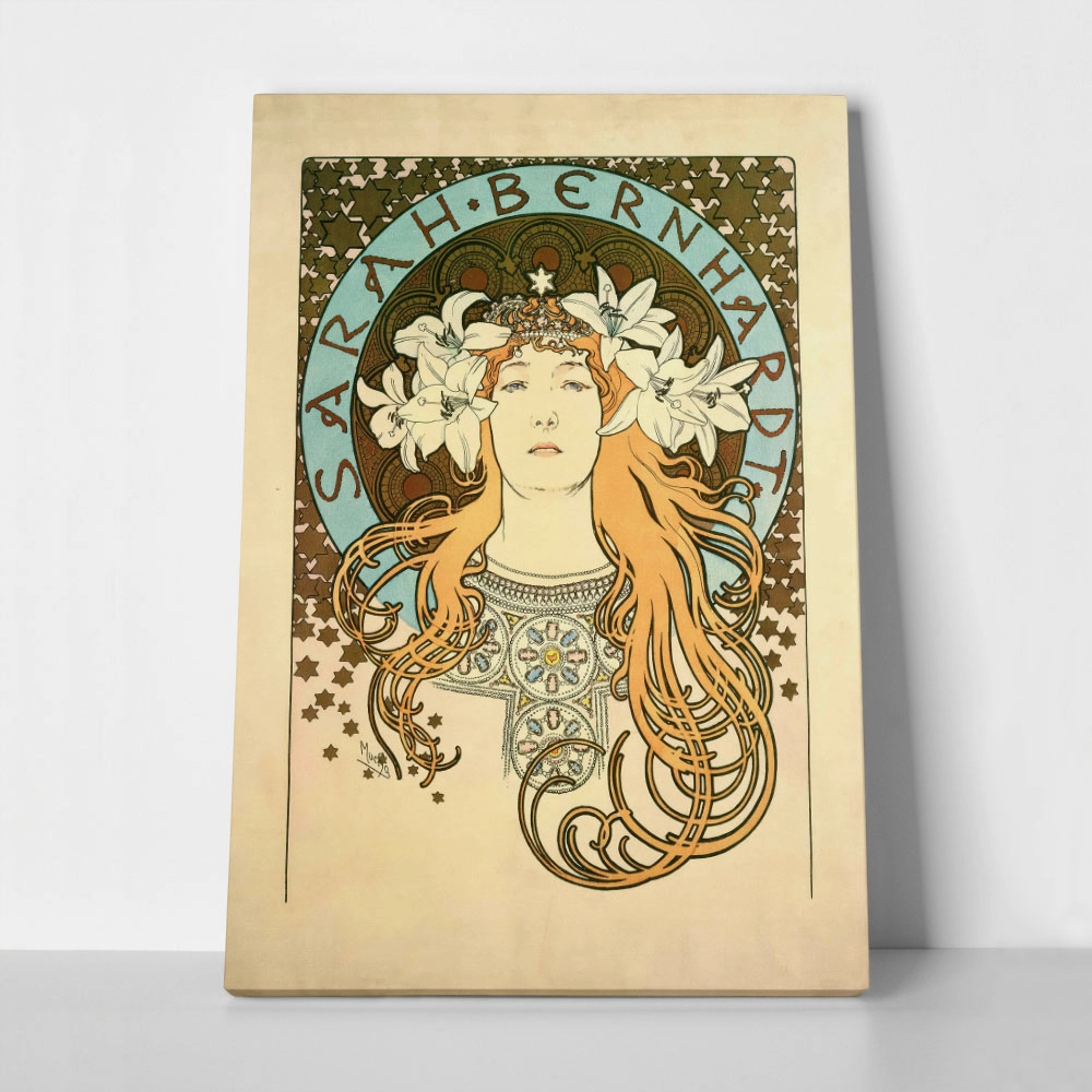 Πινακας σε καμβά ALPHONSE MUCHA - SARAH BERNHARDT 1896