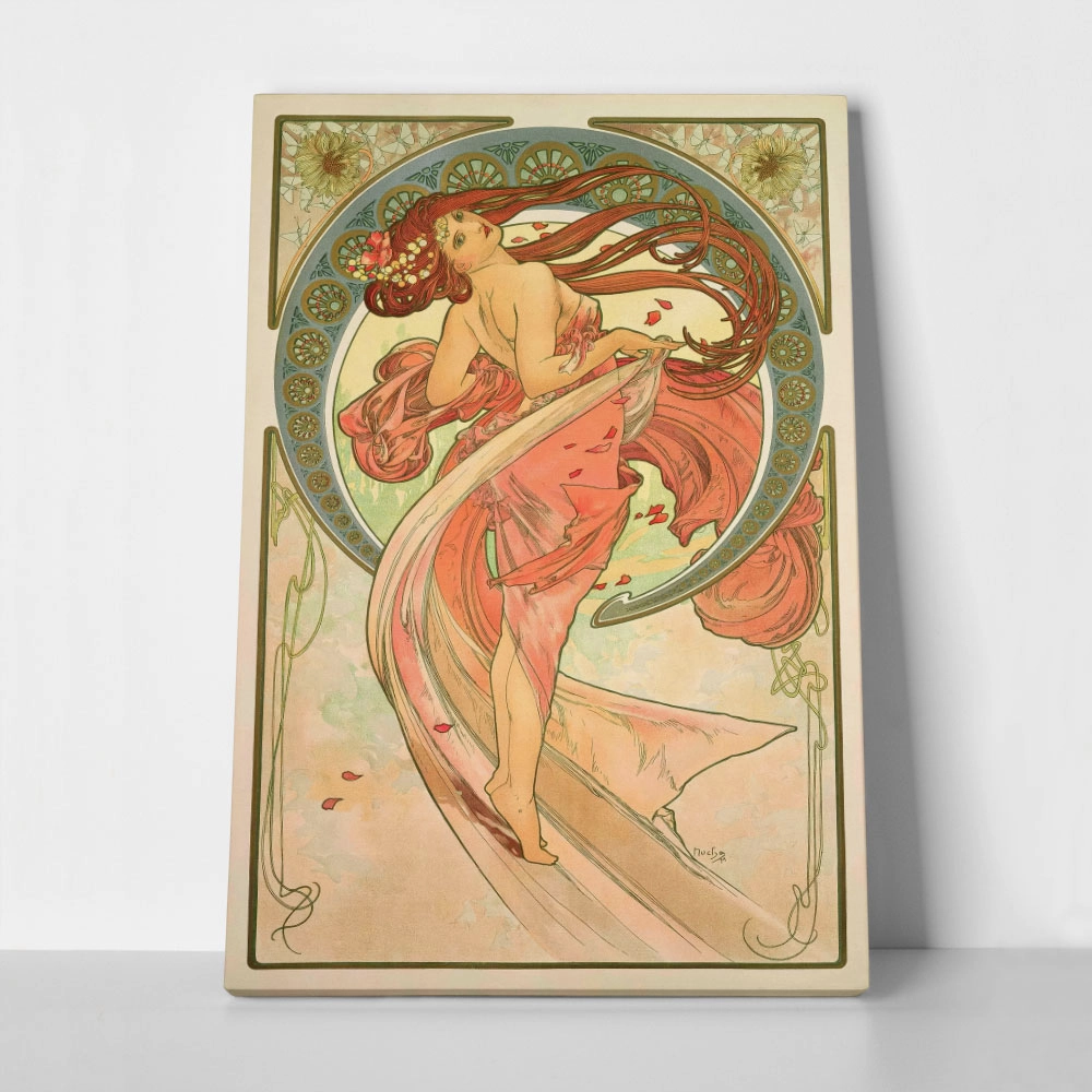 Πινακας σε καμβά ALPHONSE MUCHA - THE ARTS DANCE