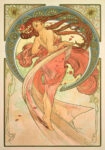 Πινακας σε καμβά ALPHONSE MUCHA - THE ARTS DANCE