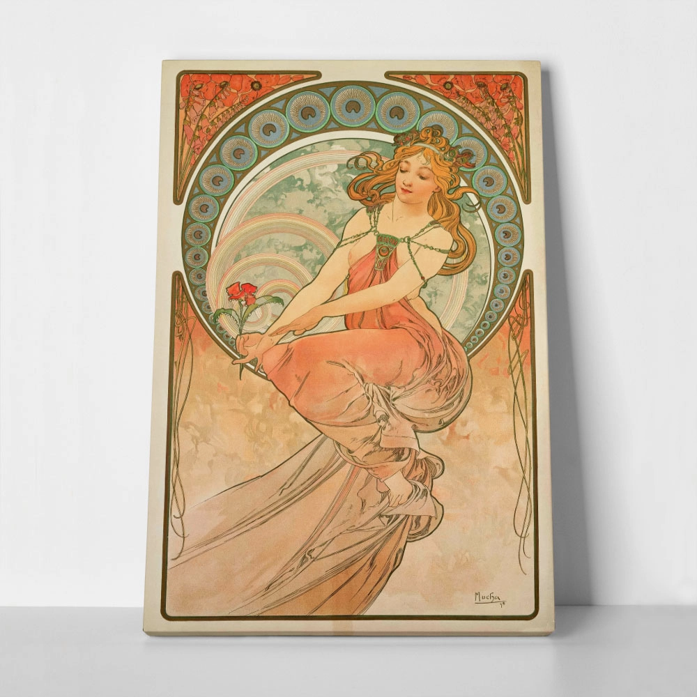 Πινακας σε καμβά ALPHONSE MUCHA - THE ARTS PAINTING