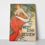 Πινακας σε καμβά ALPHONSE MUCHA - THE WEST END REVIEW