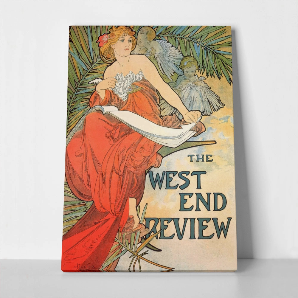 Πινακας σε καμβά ALPHONSE MUCHA - THE WEST END REVIEW