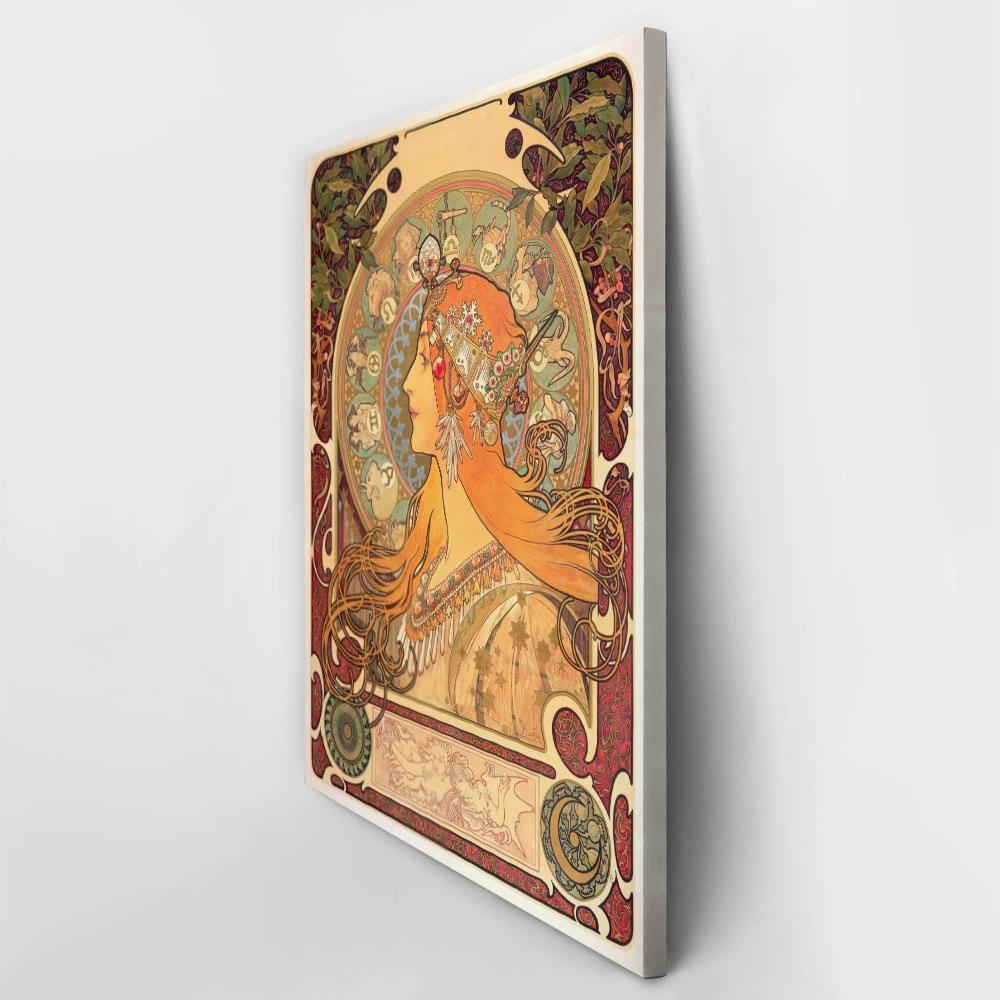Πινακας σε καμβά ALPHONSE MUCHA - ZODIAC