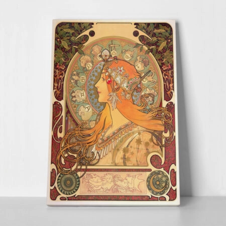 Πινακας σε καμβά ALPHONSE MUCHA - ZODIAC