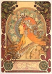 Πινακας σε καμβά ALPHONSE MUCHA - ZODIAC