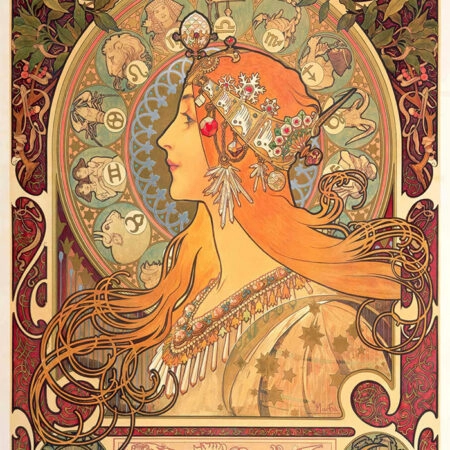Πινακας σε καμβά ALPHONSE MUCHA - ZODIAC - Alphonse Mucha Sticky 5