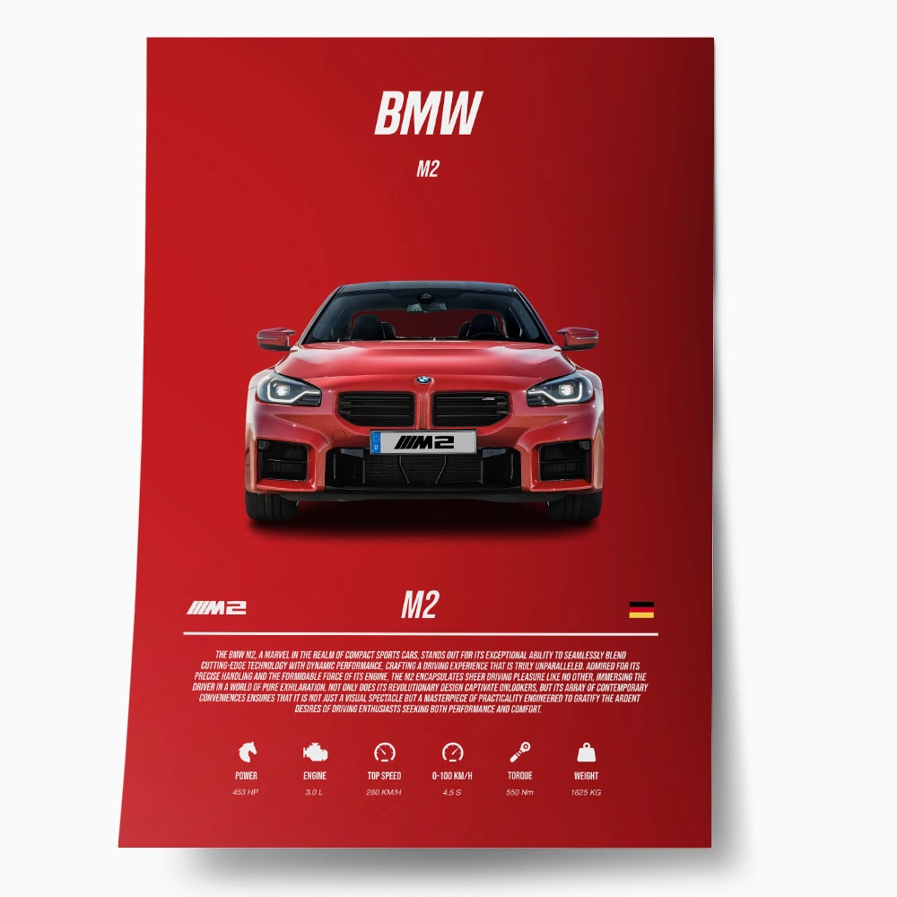 Πόστερ BMW M2 SPECS