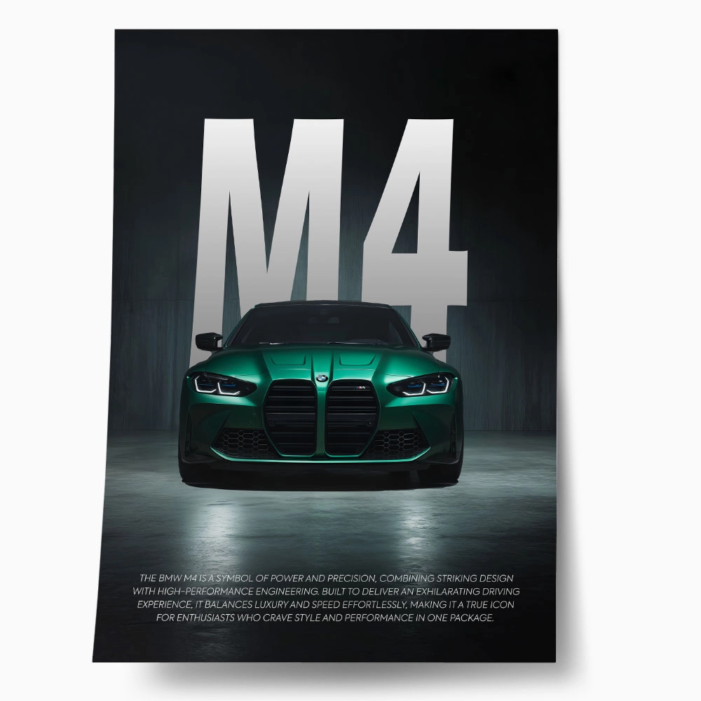 Πόστερ BMW M4 GREEN
