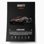 Πόστερ BUGATTI CHIRON NOIRE IMPERIAL