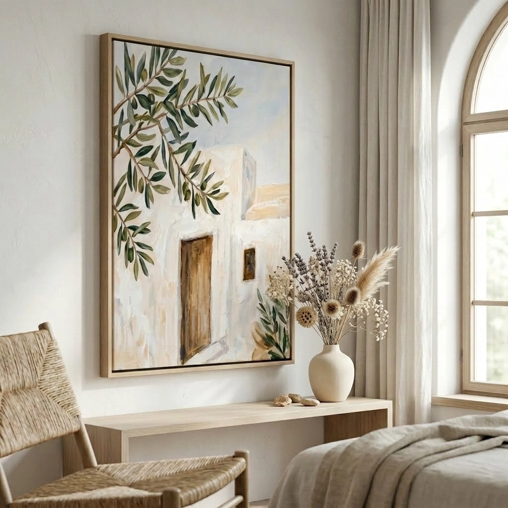 Πινακας σε καμβά CYCLADES OLIVE TREE