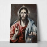 Πινακας σε καμβά EL GRECO - CHRIST BLESSING