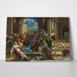 Πινακας σε καμβά EL GRECO - CHRIST CLEANSING THE TEMPLE