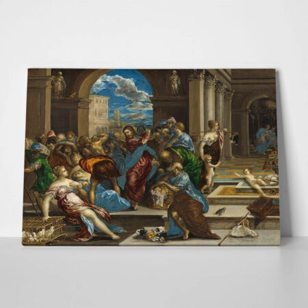 Πινακας σε καμβά EL GRECO - CHRIST CLEANSING THE TEMPLE