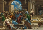 Πινακας σε καμβά EL GRECO - CHRIST CLEANSING THE TEMPLE