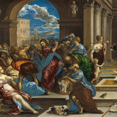 Πινακας σε καμβά EL GRECO - CHRIST CLEANSING THE TEMPLE - El Greco Sticky 5