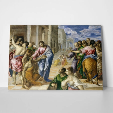 Πινακας σε καμβά EL GRECO - CHRIST HEALING THE BLIND MAN
