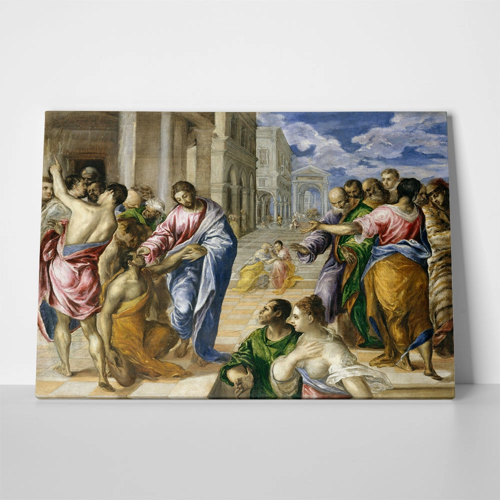 Πινακας σε καμβά EL GRECO - CHRIST HEALING THE BLIND MAN