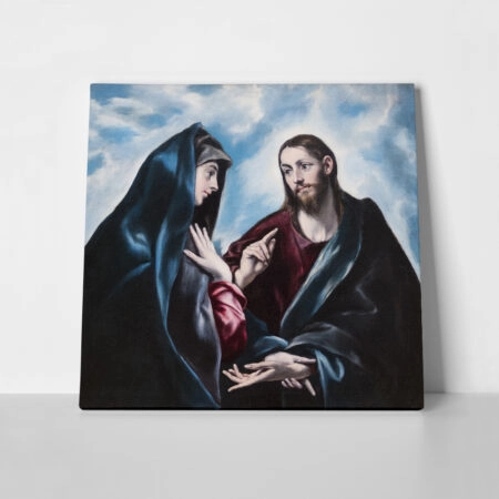 Πίνακας σε καμβά EL GRECO - CHRIST TAKING LEAVE OF HIS MOTHER